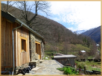 Vue depuis le gite à la ferme de Balad'âne