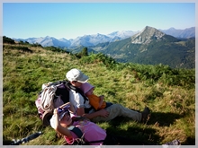 Panoramatour mit Packeseln in Frankreich