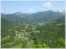 view from Ker over the Massat valleys