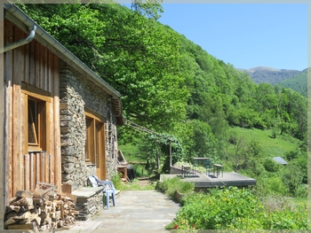 Vue depuis le gite à la ferme de Balad'âne